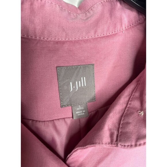 J. Jill Refine Pink Button-Up Women's Jacket Coat Size L - Picture 6 of 8